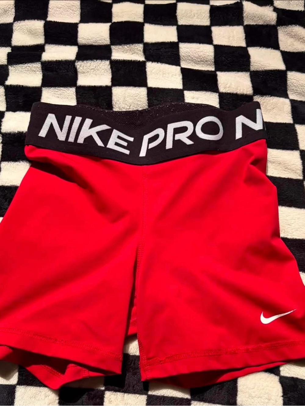 Women’s Red Compression Shorts